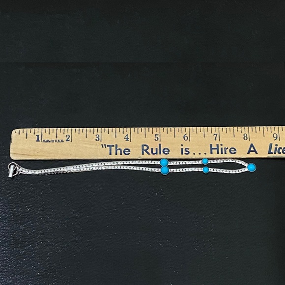 SARAH COVENTRY “Summer Skies”Faux Turquoise Micro Cabochon Silver-tone Necklace - Picture 9 of 12